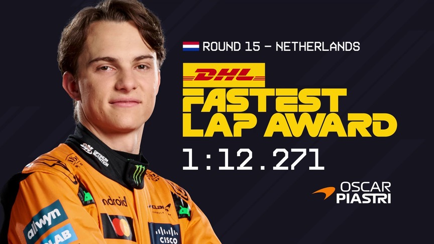 DHL Fastest Lap Award – 2025 Dutch Grand Prix